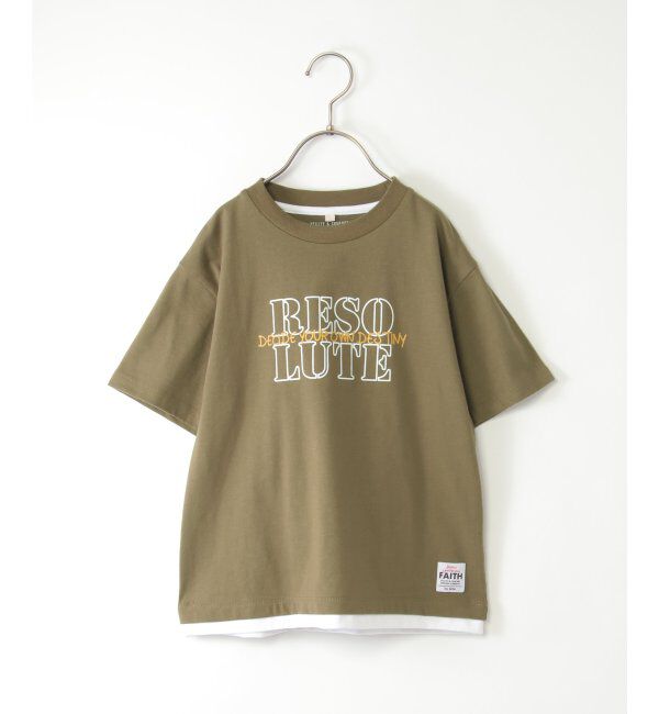 ikka kids「裾レイヤープリントアソートTシャツ（120~160cm）」|Tシャツ・カットソー|