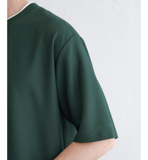 ikka「【吸水速乾】ドライ鹿の子レイヤードTシャツ5分袖」|Tシャツ・カットソー|