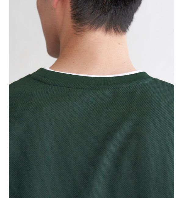 ikka「【吸水速乾】ドライ鹿の子レイヤードTシャツ5分袖」|Tシャツ・カットソー|