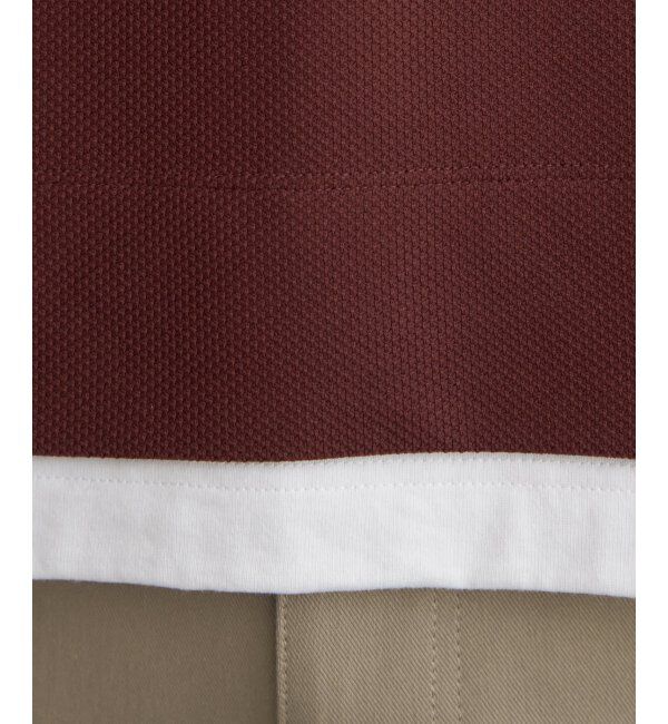 ikka「【吸水速乾】ドライ鹿の子レイヤードTシャツ5分袖」|Tシャツ・カットソー|