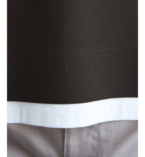 ikka「【吸水速乾】ドライ鹿の子レイヤードTシャツ5分袖」|Tシャツ・カットソー|