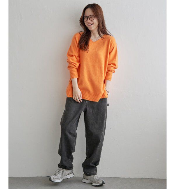 Lbc with Life「アンゴラ混Vネックニットプルオーバー」|カーディガン|