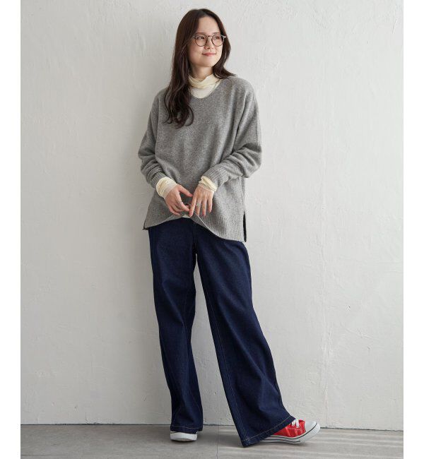 Lbc with Life「アンゴラ混Vネックニットプルオーバー」|カーディガン|