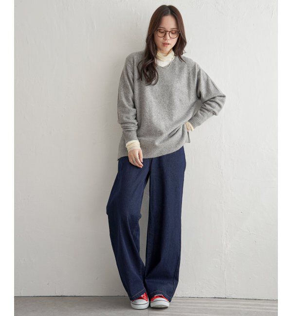 Lbc with Life「アンゴラ混Vネックニットプルオーバー」|カーディガン|