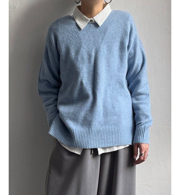 Lbc with Life「アンゴラ混Vネックニットプルオーバー」|カーディガン|