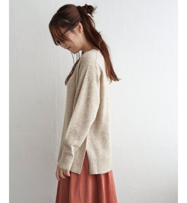 Lbc with Life「アンゴラ混Vネックニットプルオーバー」|カーディガン|