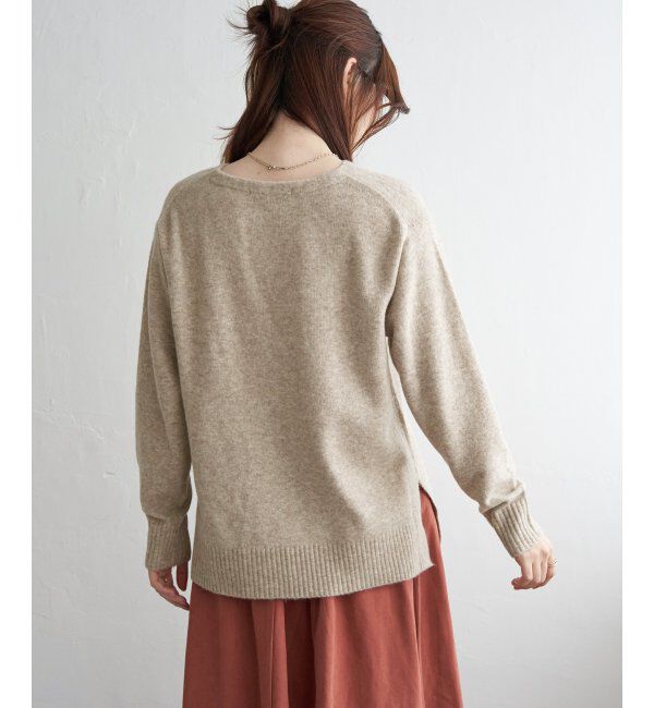 Lbc with Life「アンゴラ混Vネックニットプルオーバー」|カーディガン|