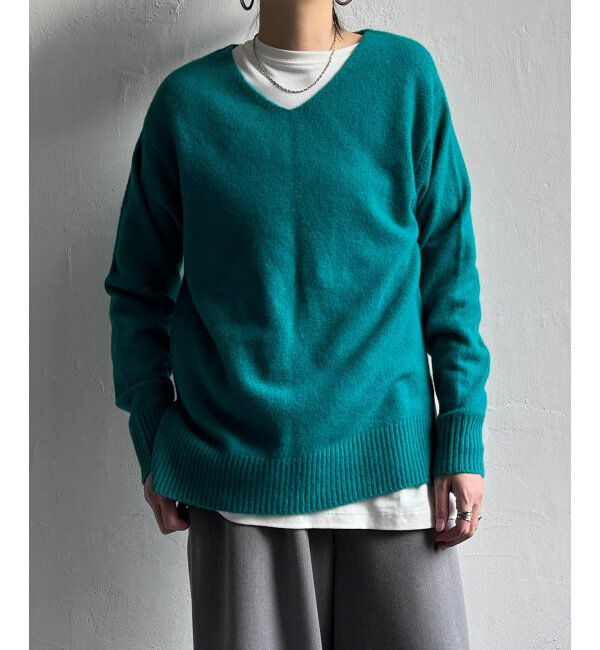 Lbc with Life「アンゴラ混Vネックニットプルオーバー」|カーディガン|