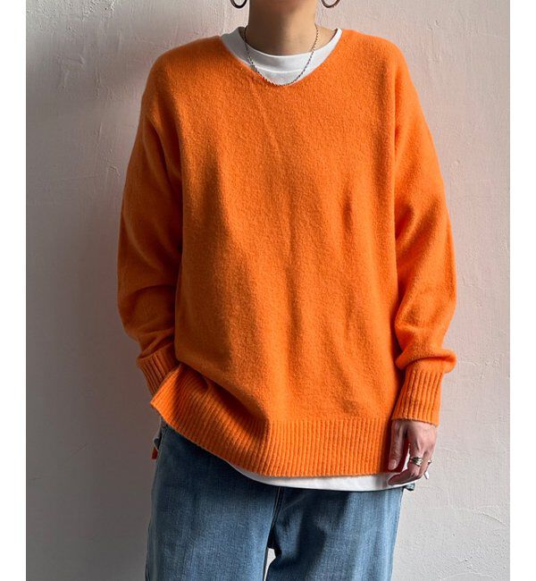 Lbc with Life「アンゴラ混Vネックニットプルオーバー」|カーディガン|