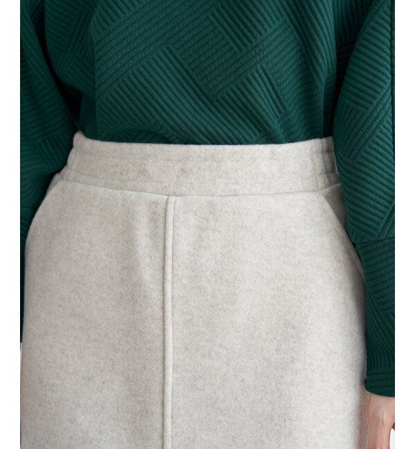 Lbc with Life「ジャージメルトンIラインスカート」|スカート|