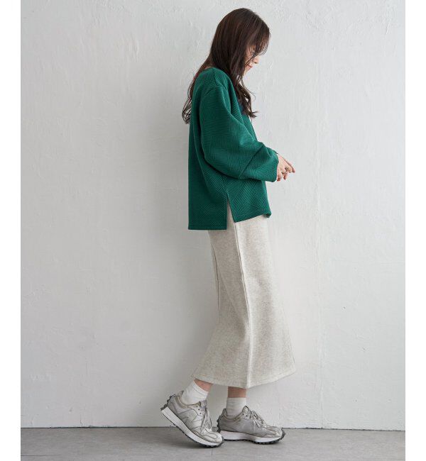 Lbc with Life「ジャージメルトンIラインスカート」|スカート|