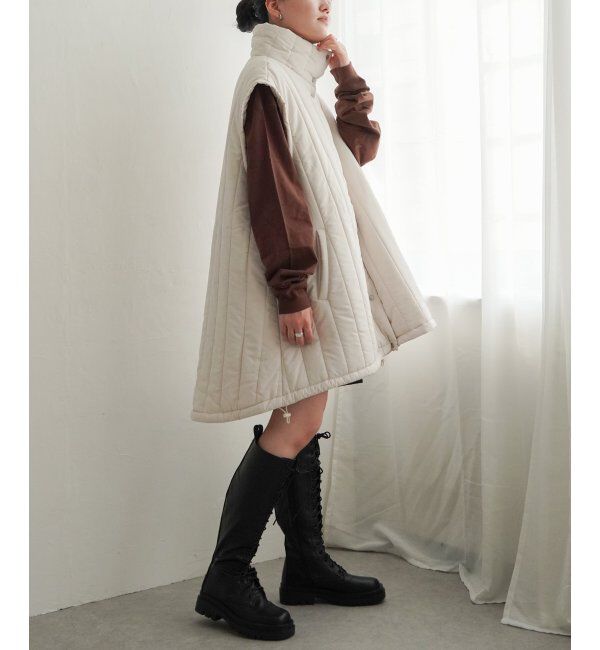 VENCE share style「袖取り外し縦キルト中綿コート」|その他|