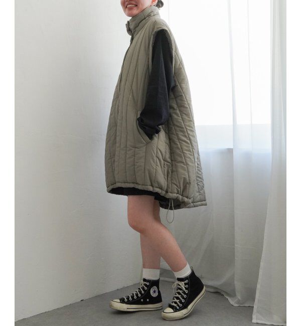 VENCE share style「袖取り外し縦キルト中綿コート」|その他|