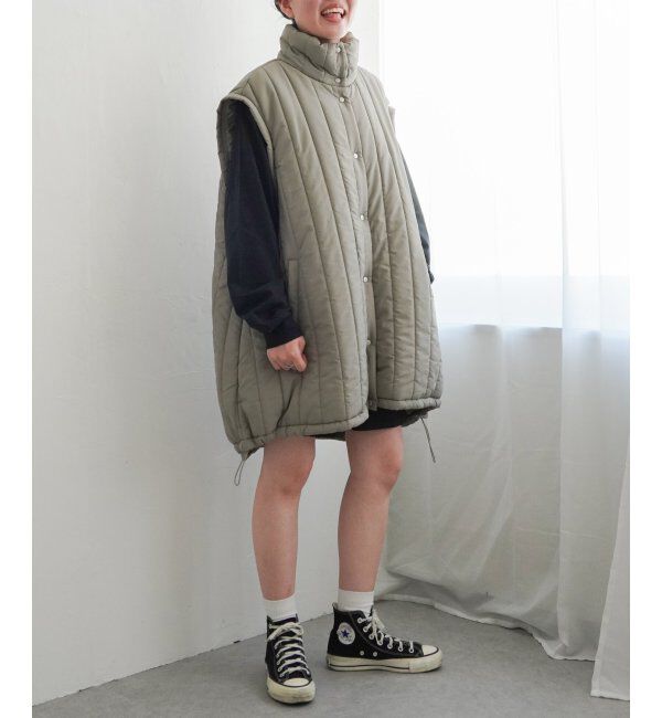 VENCE share style「袖取り外し縦キルト中綿コート」|その他|