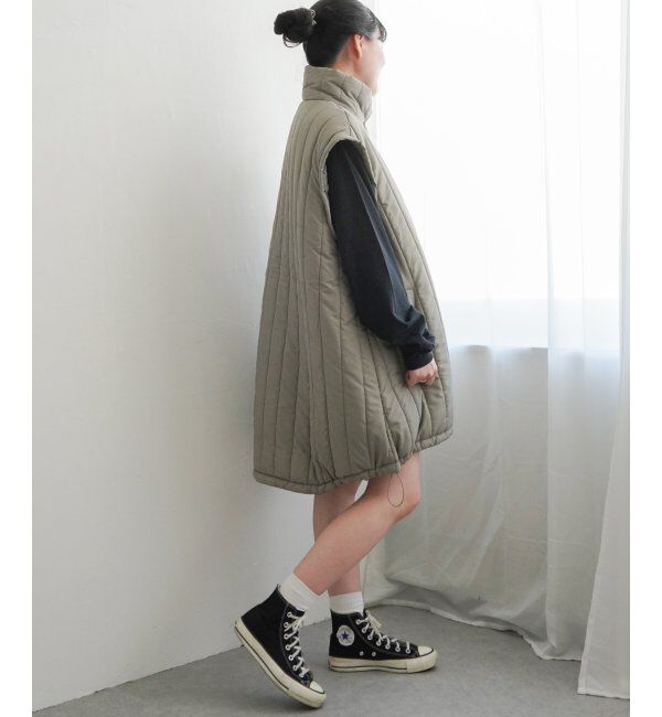 VENCE share style「袖取り外し縦キルト中綿コート」|その他|