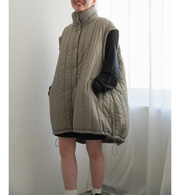 VENCE share style「袖取り外し縦キルト中綿コート」|その他|