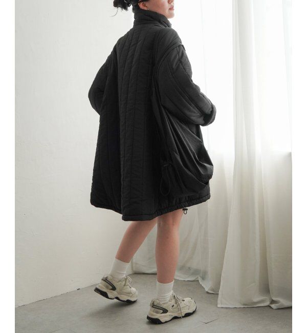 VENCE share style「袖取り外し縦キルト中綿コート」|その他|