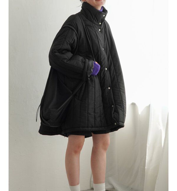 VENCE share style「袖取り外し縦キルト中綿コート」|その他|