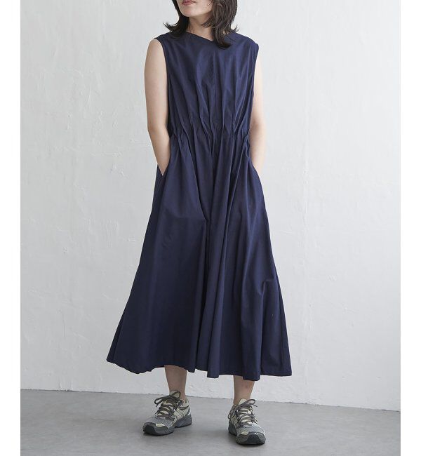 VENCE share style「ウエストタックノースリーブワンピース」|ワンピース|