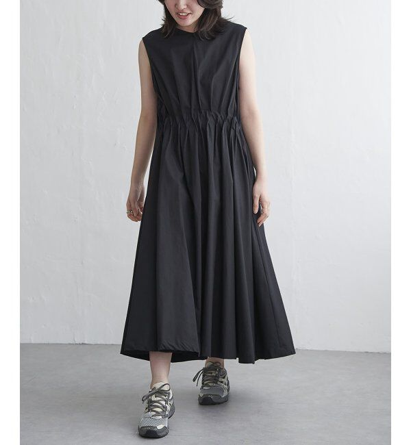 VENCE share style「ウエストタックノースリーブワンピース」|ワンピース|