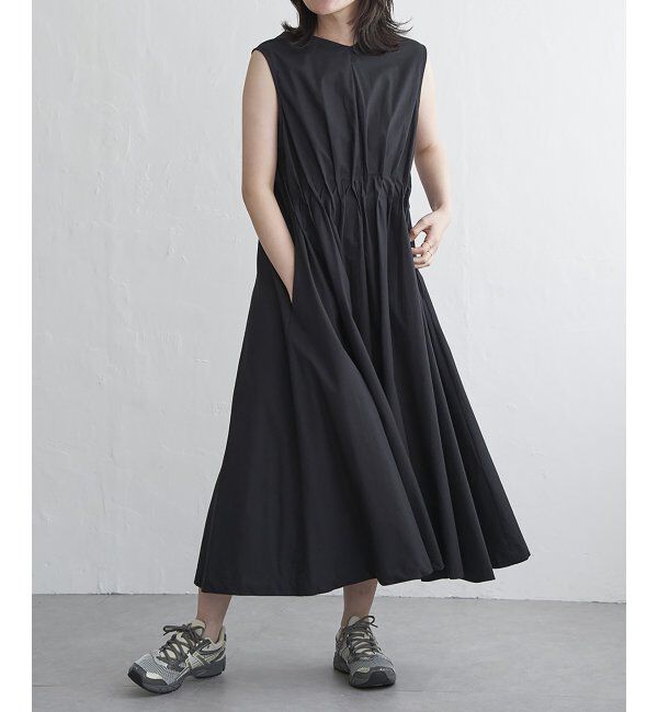 VENCE share style「ウエストタックノースリーブワンピース」|ワンピース|