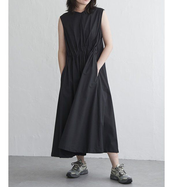 VENCE share style「ウエストタックノースリーブワンピース」|ワンピース|