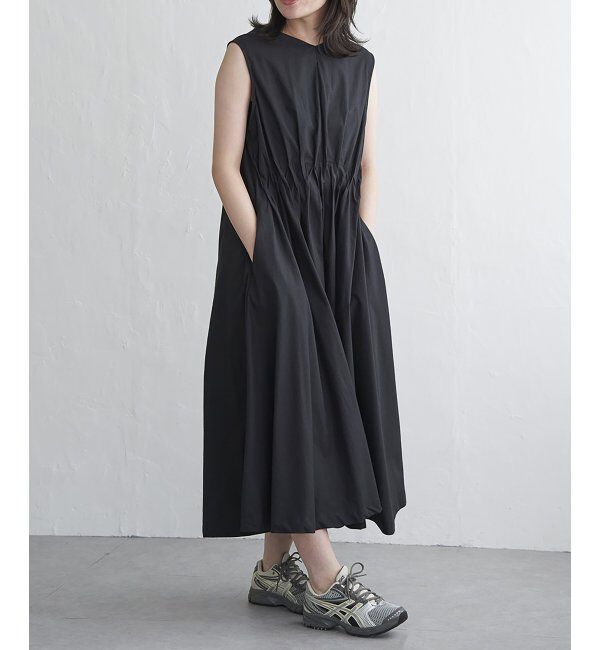 VENCE share style「ウエストタックノースリーブワンピース」|ワンピース|