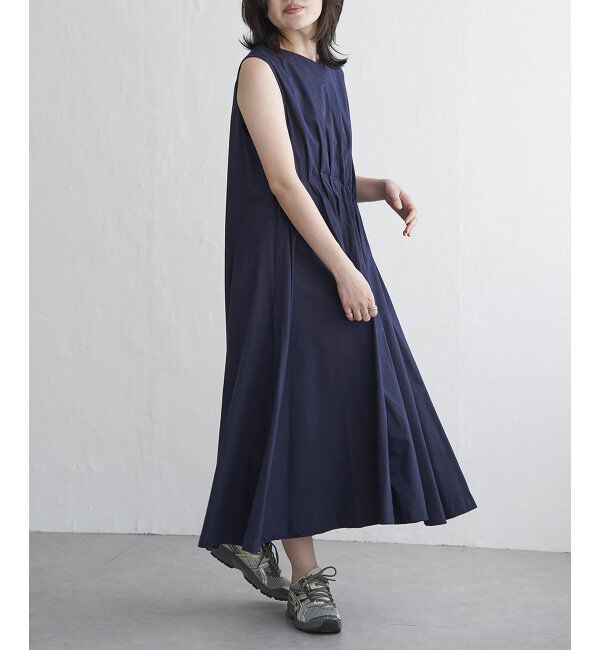 VENCE share style「ウエストタックノースリーブワンピース」|ワンピース|