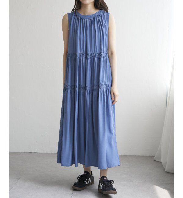 VENCE share style「バックリボンティアードワンピース」|ワンピース|