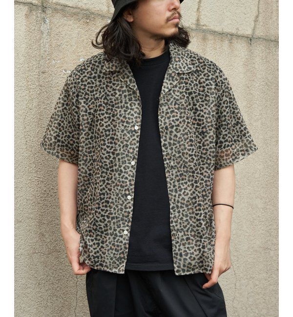 VENCE share style「メッシュ総柄半袖シャツ」|シャツ・ブラウス|