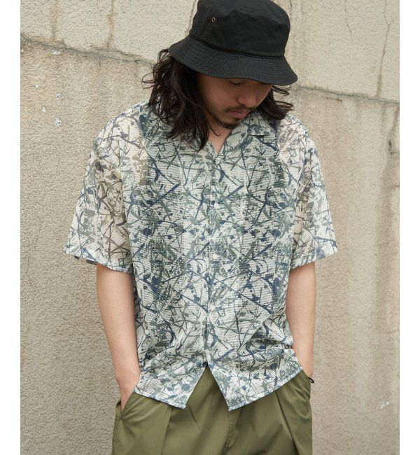 VENCE share style「メッシュ総柄半袖シャツ」|シャツ・ブラウス|