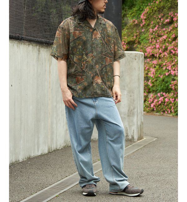 VENCE share style「メッシュ総柄半袖シャツ」|シャツ・ブラウス|