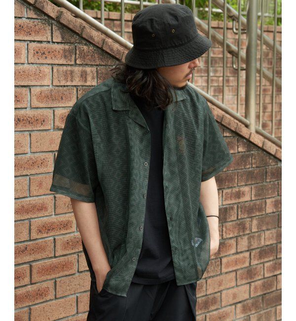 VENCE share style「メッシュ総柄半袖シャツ」|シャツ・ブラウス|