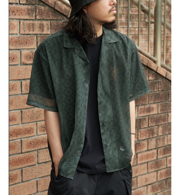 VENCE share style「メッシュ総柄半袖シャツ」|シャツ・ブラウス|