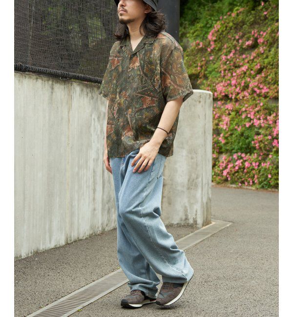 VENCE share style「メッシュ総柄半袖シャツ」|シャツ・ブラウス|