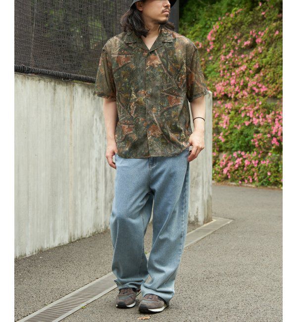 VENCE share style「メッシュ総柄半袖シャツ」|シャツ・ブラウス|