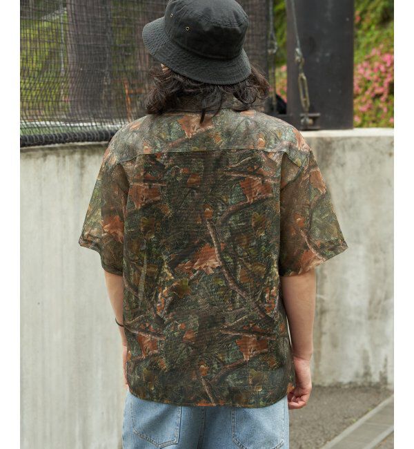 VENCE share style「メッシュ総柄半袖シャツ」|シャツ・ブラウス|