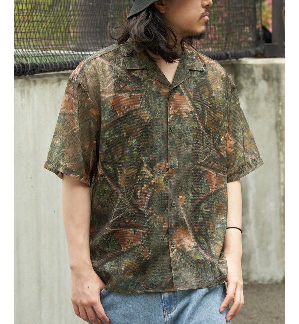 VENCE share style「メッシュ総柄半袖シャツ」|シャツ・ブラウス|