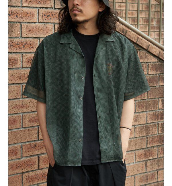 VENCE share style「メッシュ総柄半袖シャツ」|シャツ・ブラウス|ソノタ2