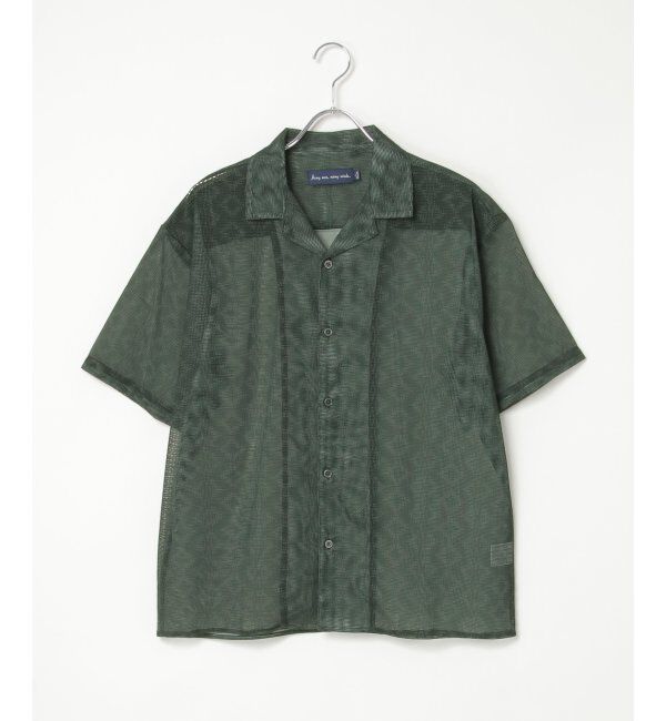 VENCE share style「メッシュ総柄半袖シャツ」|シャツ・ブラウス|