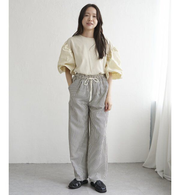 VENCE share style「天竺袖ナイロンバルーンプルオーバー」|Tシャツ・カットソー|