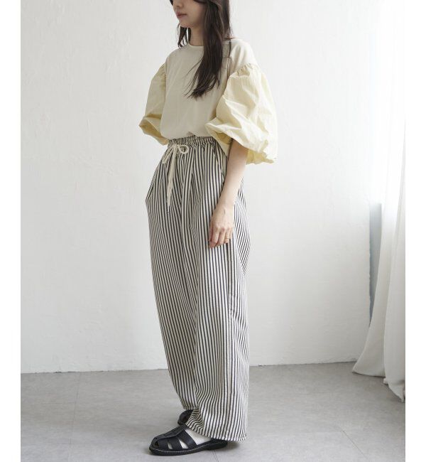 VENCE share style「天竺袖ナイロンバルーンプルオーバー」|Tシャツ・カットソー|