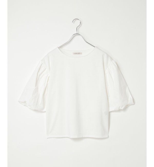 VENCE share style「天竺袖ナイロンバルーンプルオーバー」|Tシャツ・カットソー|