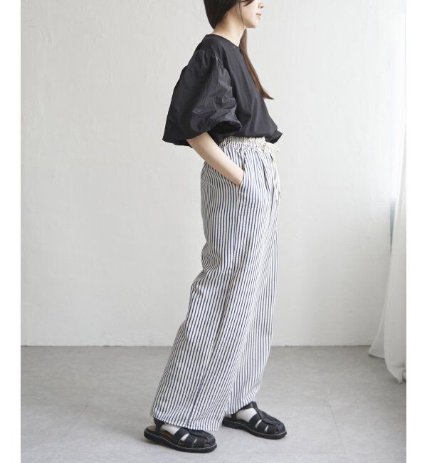 VENCE share style「天竺袖ナイロンバルーンプルオーバー」|Tシャツ・カットソー|