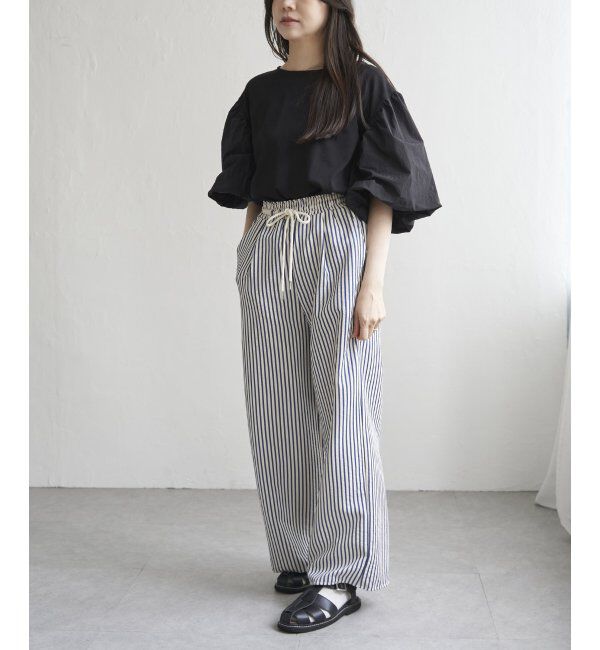 VENCE share style「天竺袖ナイロンバルーンプルオーバー」|Tシャツ・カットソー|