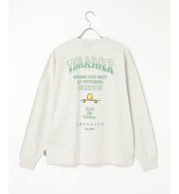 VENCE share style「THRASHER スラッシャー マークゴンザレスロゴロンＴ」|Tシャツ・カットソー|グレー