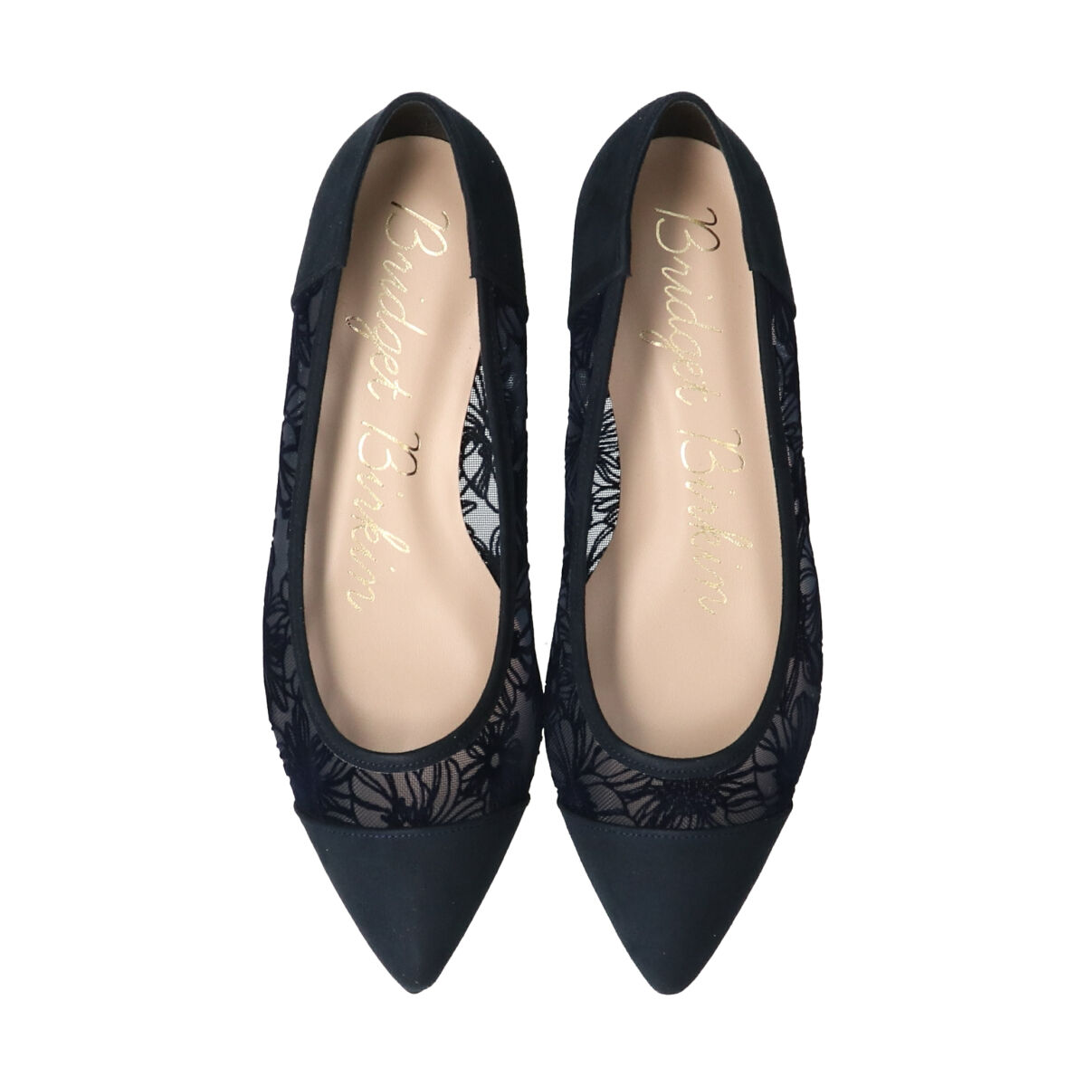 Bridget Birkin「【Bridget Birkin】レースポインテッドフラットシューズ」|パンプス|