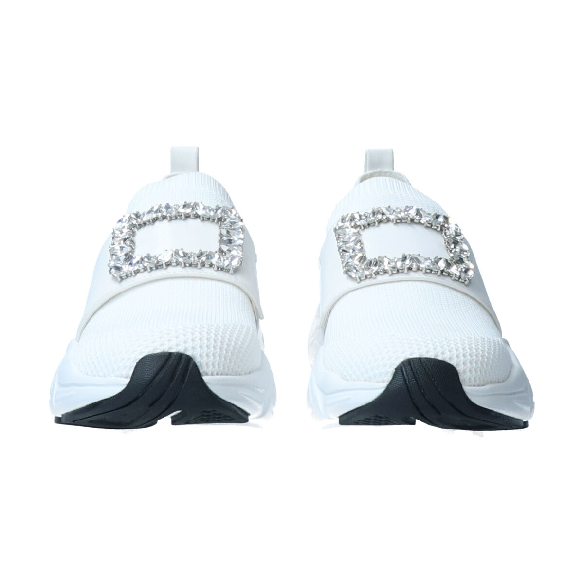 Bridget Birkin「【Bridget Birkin】ビジューバックルニットスニーカー」|スニーカー|