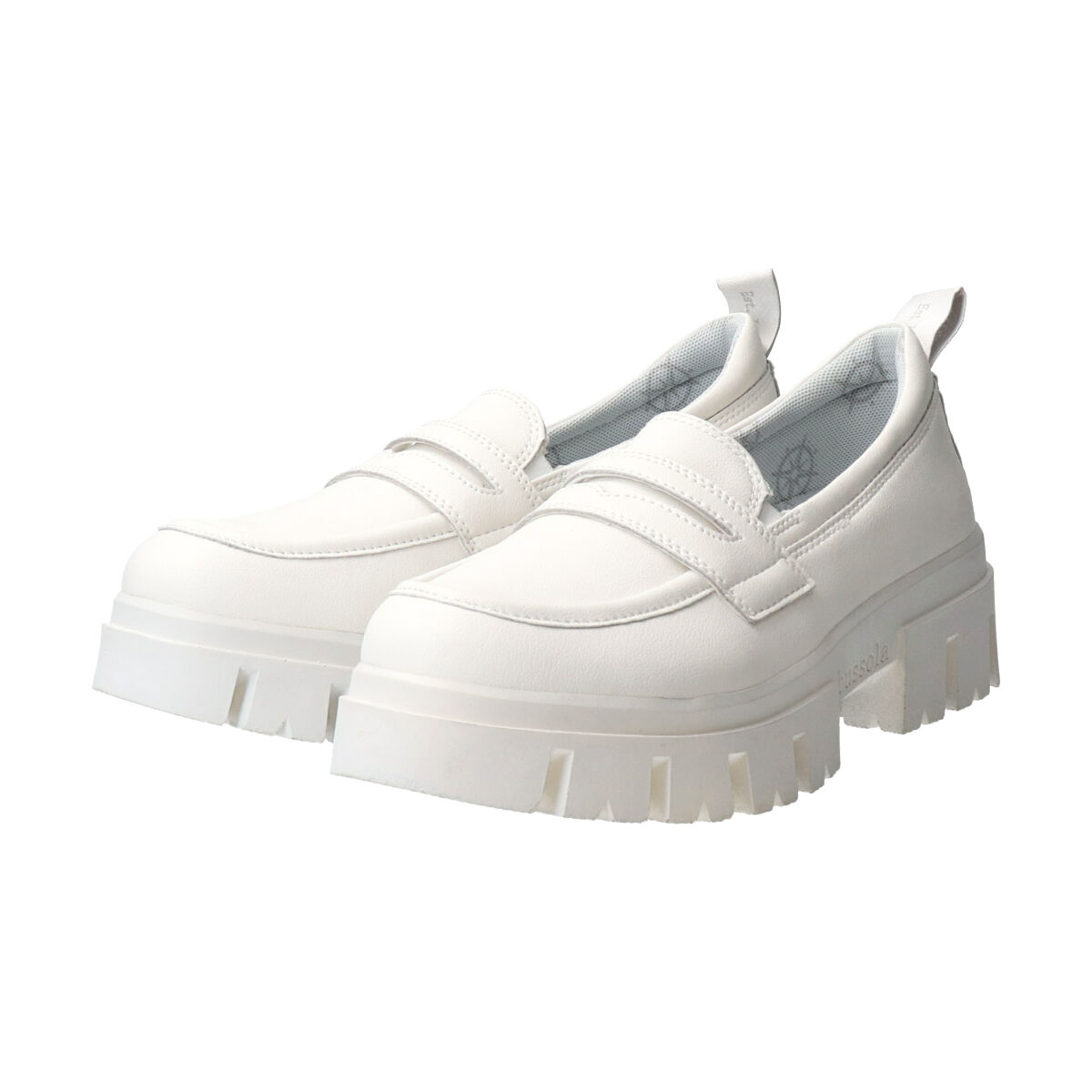 IMPORT SELECT「【bussola】撥水厚底デザインソールローファー」|ローファー|