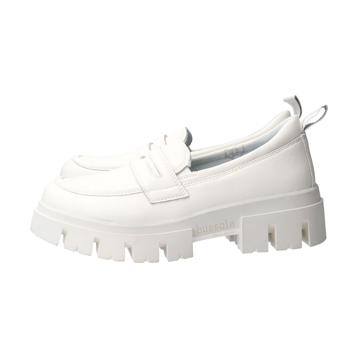 IMPORT SELECT「【bussola】撥水厚底デザインソールローファー」|ローファー|